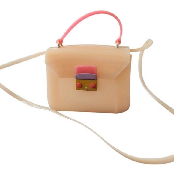 Furla cream jelly Bon Bon mini candy neopop two way bag - Picture 3 of 14